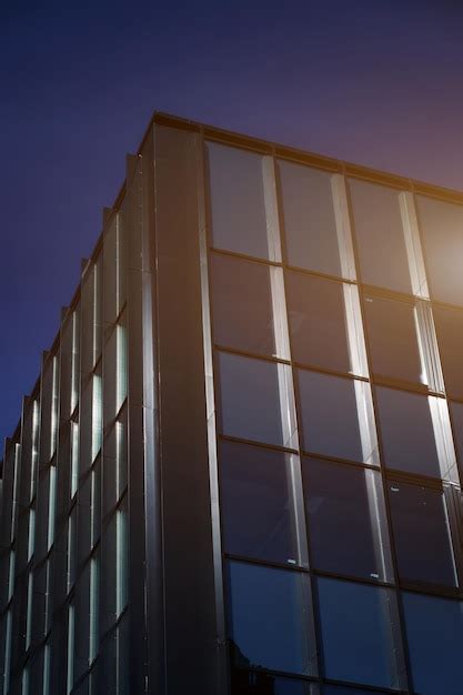 Premium Photo | Facade of a glass office building