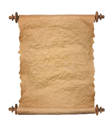 Old Rolled Parchment on White Background Stock Photo - Image of document, ancient: 180795670