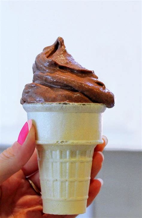 Homemade Chocolate Soft Serve