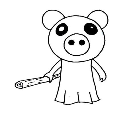 Piggy Roblox 3 Coloring Page - Free Printable Coloring Pages for Kids