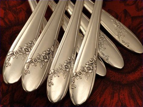 Oneida Tudor Plate QUEEN BESS II Vintage 1946 Silver Plate Flatware from firesidetreasures on ...