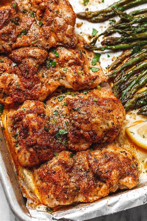 Best Oven Baked Chicken with Asparagus - Eten recepten, Lekker en Eten