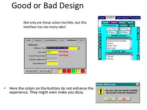 Good or bad design