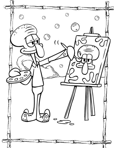 Online coloring pages Spongebob, Coloring pages for kids.