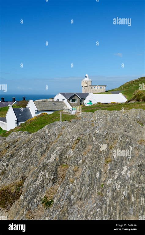 Bull Point lighthouse near Mortehoe, Devon, England Stock Photo - Alamy