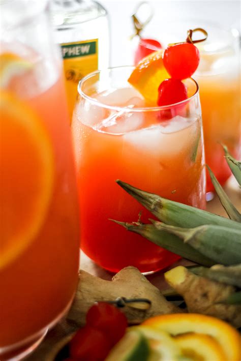 Tropical Rum Punch (+ Non-Alcoholic Punch Recipe) - The Seasoned Skillet