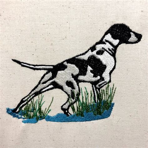 German Pointer Machine Embroidery Designs - Etsy