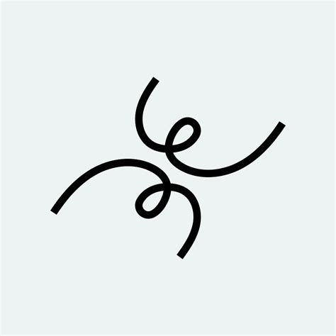 Abstract scribble logo element, black | Free Vector - rawpixel