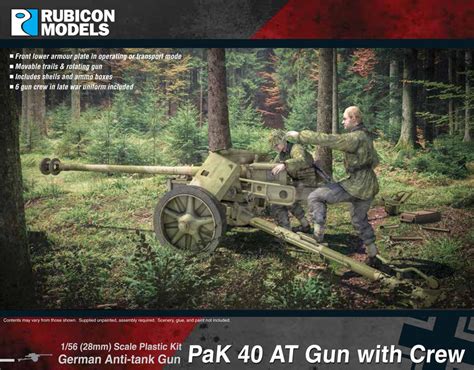 PaK 40 AT Gun with Crew – Rubicon Models USA