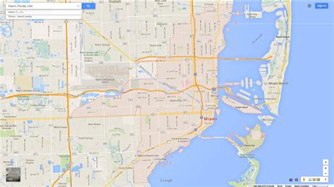 Miami, Florida Map