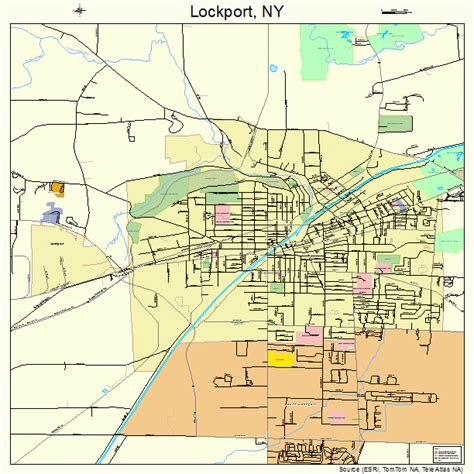 Lockport New York Street Map 3643082