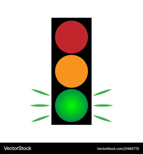 Traffic light green 104 Royalty Free Vector Image