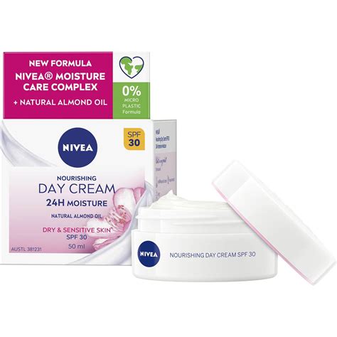 Nivea Nourishing Day Face Cream Moisturiser With Spf30 50ml | Woolworths