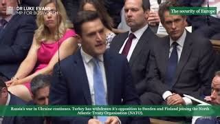 Dr Luke Evans MP asks for the Prime Minister's assessment of the security of Europe | Dr Luke ...