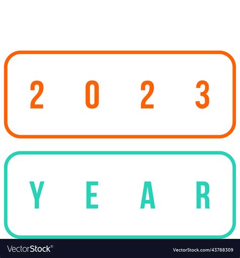 2023 countdown new year Royalty Free Vector Image