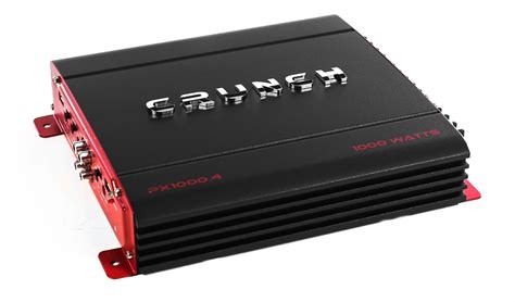 Crunch 4 Channel 1000 Watt Amp A/B Class Car Stereo Amplifier | PX-100 ...