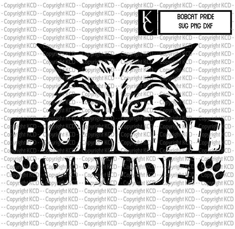 Bobcat Pride SVG DXF PNG School Mascot Shirt Design Cut | Etsy