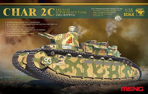 Buy MENG "Model 1:35 French Super Heavy Tank Char 2C Kit (Multi-Colour ...