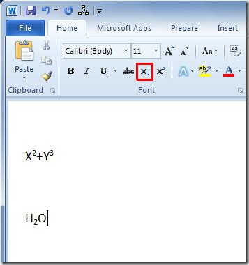 How to write a subscript and superscript in word - minderdase