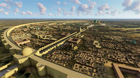 A 3D model of early Baghdad in the 8th century, Iraq | Rebrn.com