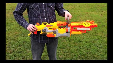 Nerf N-Strike Vulcan EBF-25 - Range Test (Stock) - YouTube