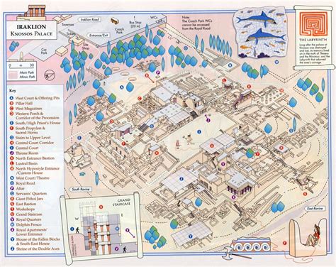 Knossos | Minoan art, Ancient maps, Greek history