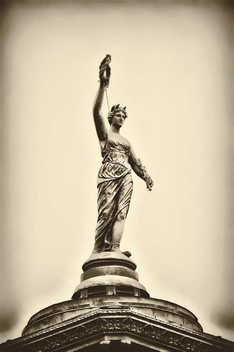 Columbia Statue Atop Memorial Hall Photograph by Bill Cannon