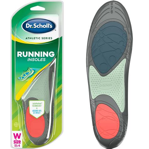 Dr. Scholl's Athletic Series Running Insoles for Women - Size (5.5-9 ...