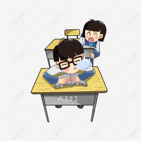 Student Sleeping In Class Cartoon