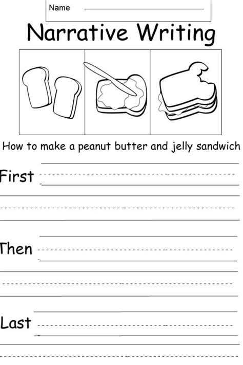 Free Narrative Writing - kindermomma.com | 1st grade writing worksheets ...