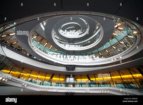 London City Hall by Norman Foster spiral ceiling interior Stock Photo: 65408434 - Alamy