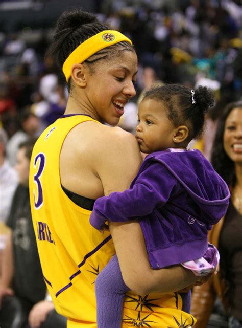 June 10, 2010: Candace Parker holds her daughter Lailaa. – Los Angeles ...