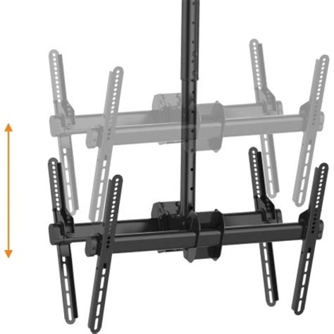 Double Back to Back Ceiling TV Mount Swivel and Tilted Suit 37"-75" Extend 1500-3m Drop Max Load ...