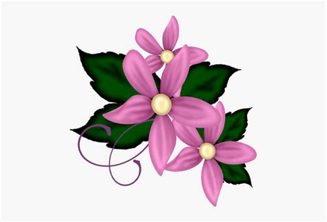 Purple Flower Clipart Tiny Flower - Small Purple Flowers Clipart, HD ...