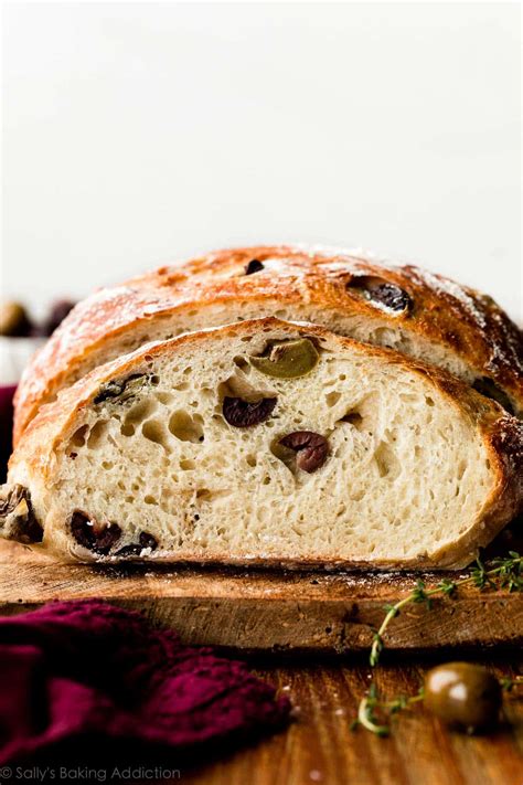 Easy Olive Bread Recipe (No Knead) - Sally's Baking Addiction