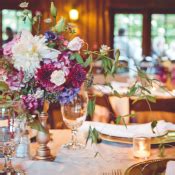 Purple Rustic Wedding Reception - Elizabeth Anne Designs: The Wedding Blog