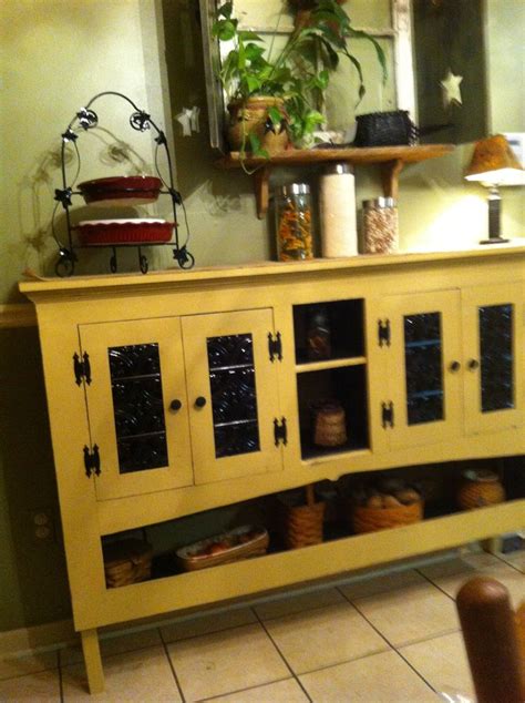 Buffet cabinet, husband made me and I painted | Buffet cabinet, Cabinet, Interior
