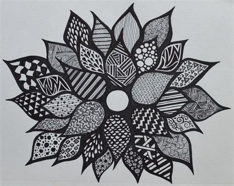 Sharpie flower - zentangle - SF | My marker art and doodles.... | Drawings, Sharpie art, Art