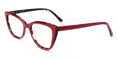 Cambridge Cat Eye Prescription Glasses - Handmade Acetate - Red - Prescription Glasses ...