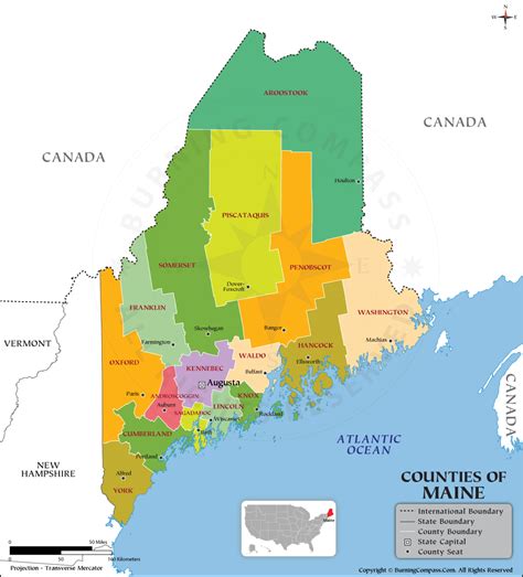 Maine County Map