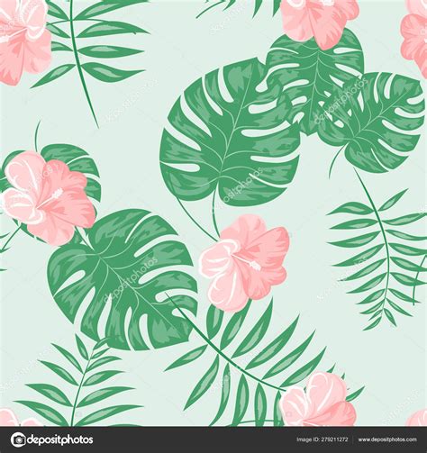 Tropical Jungle Flower Background - HD Wallpaper Collection