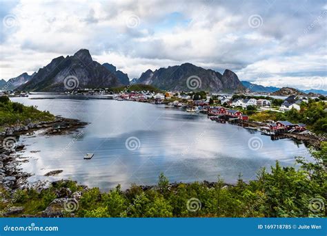 Reine,Norwegian Fishing Village at the Lofoten Islands in Norway. Stock Image - Image of ...