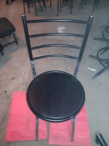 Black Stainless Steel Hotel Chair, Without Armrest at best price in Madurai