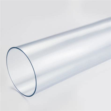 Polycarbonate Rigid Round Tube, Clear, 1 ID X 1-1/8 OD X 12 L (Pack Of ...