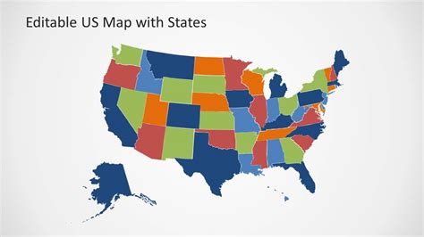 Editable US Map Template for PowerPoint with States - SlideModel