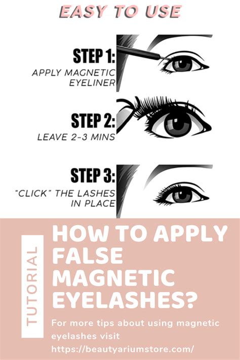 Just follow these 3 easy steps to Apply your perfect Magnetic eyelashes | Magnetic eyelashes ...