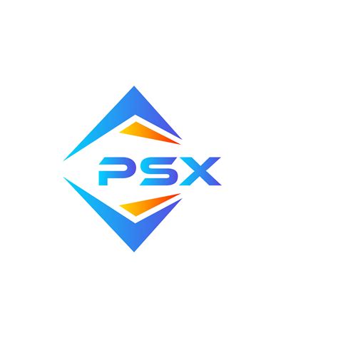 PSX abstract technology logo design on white background. PSX creative ...