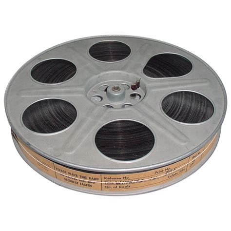 Vintage Movie Reel With 35mm Sound Motion Picture Film, Circa Mid 20th Century. Display As ...