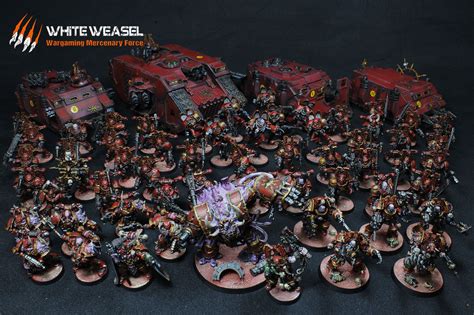 Khorne Chaos Space Marines army - White Weasel Studio