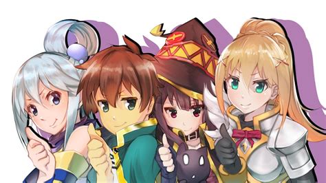 Aqua (KonoSuba) Darkness (KonoSuba) Kono Subarashii Sekai Ni Shukufuku ...